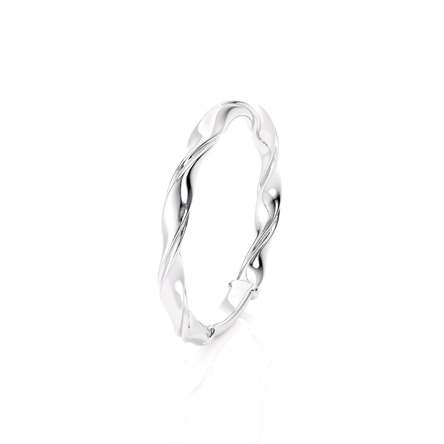 Band ribbon ring clear printable 3d model 3D print model_6