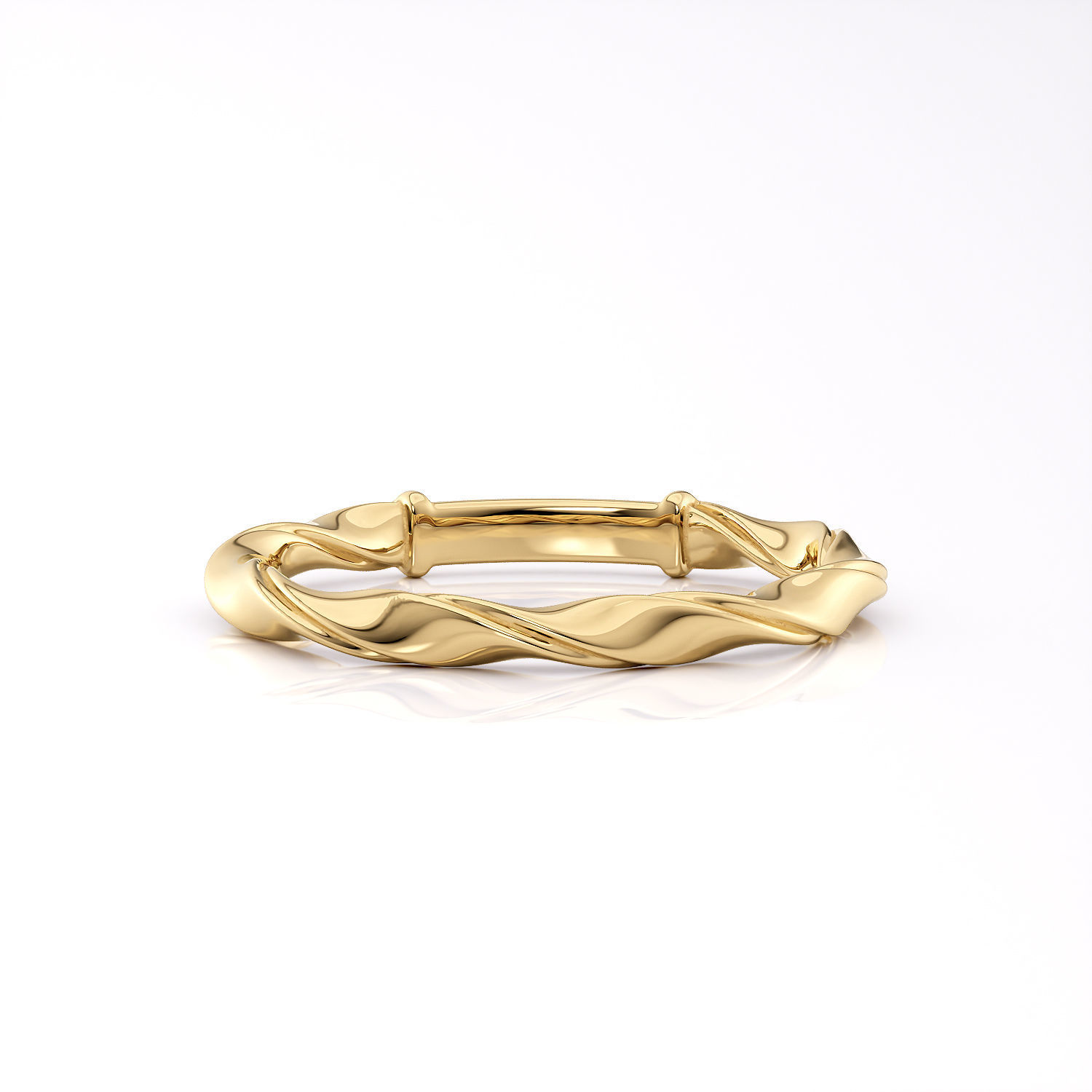 Band ribbon ring clear printable 3d model 3D print model_8