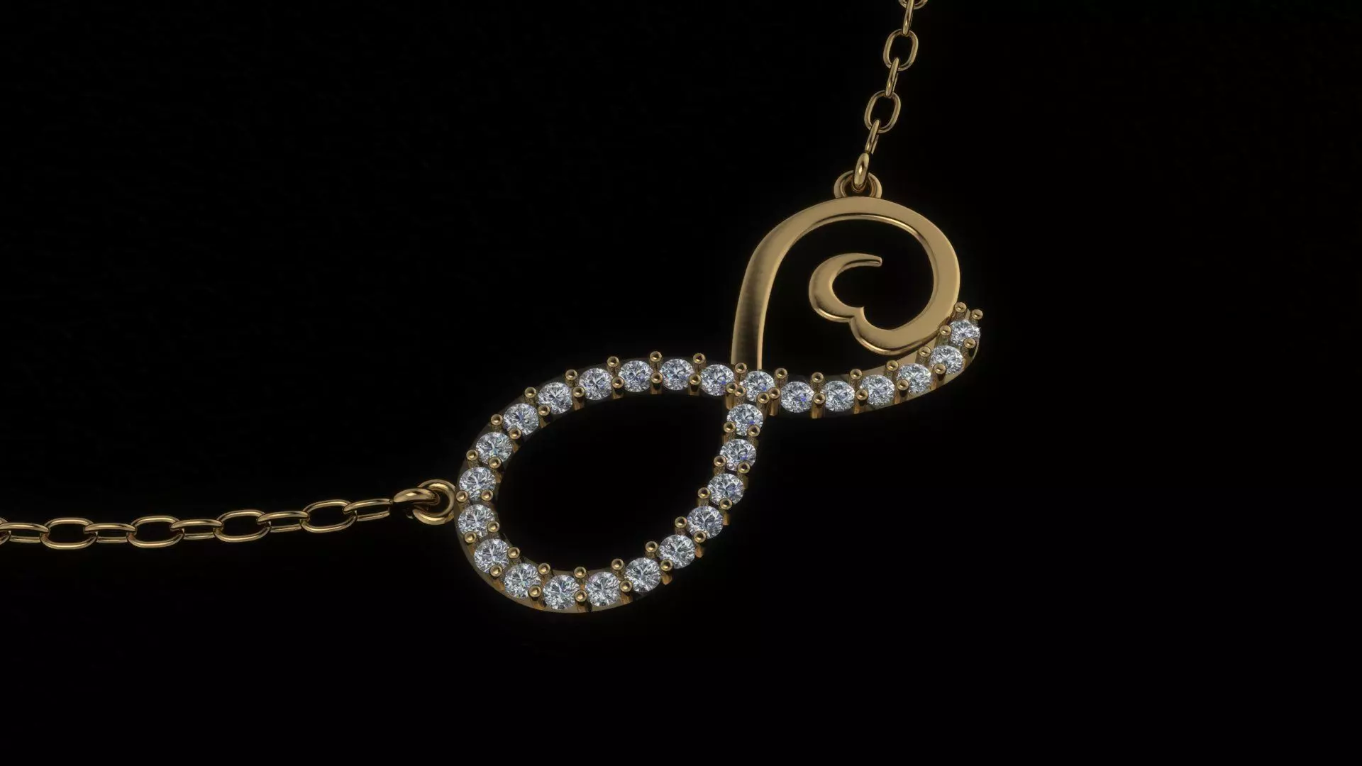 infinite pendant 3D print model