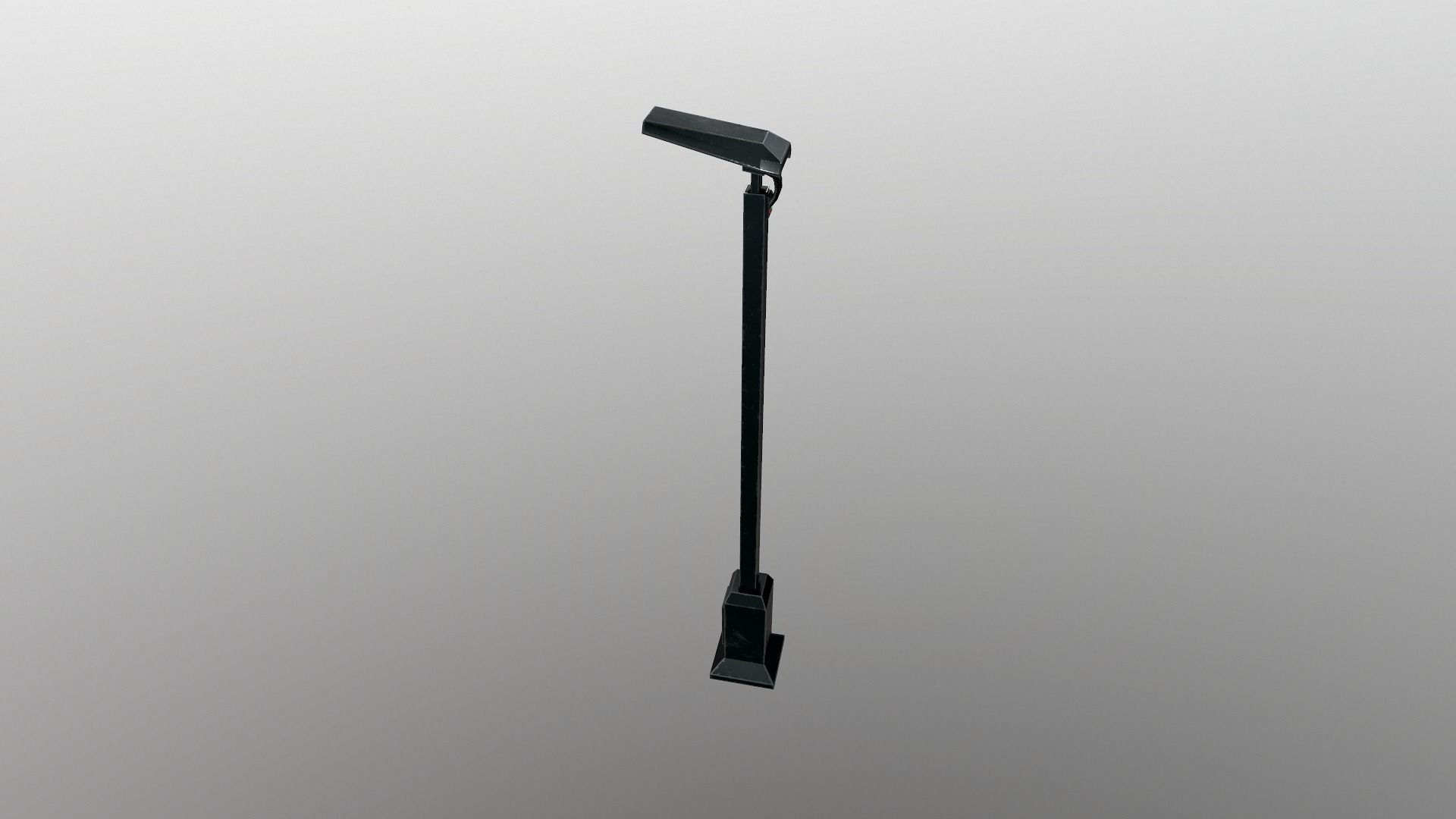 Sci-Fi Street Lamp Low-poly 3D model_3