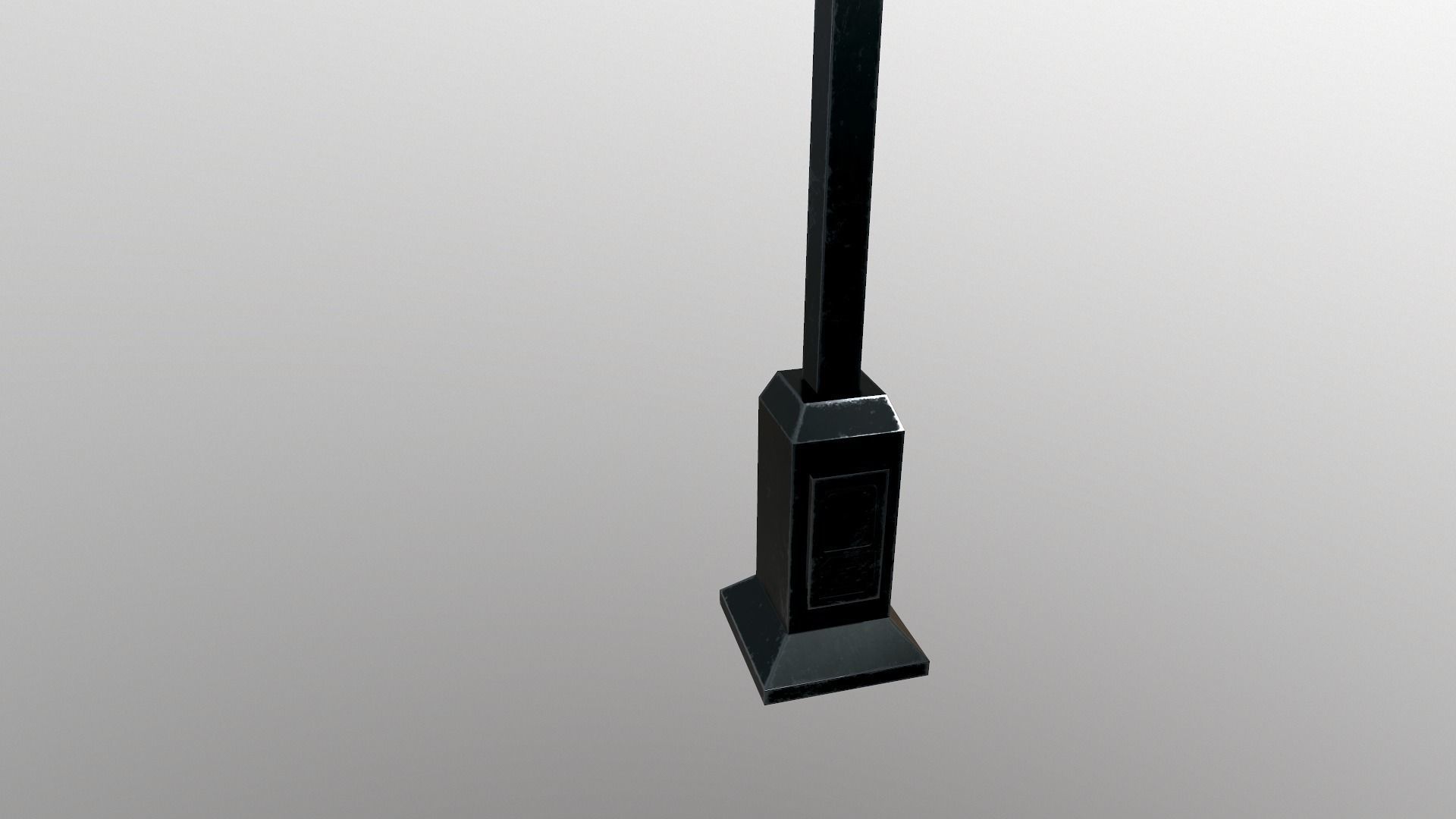 Sci-Fi Street Lamp Low-poly 3D model_6