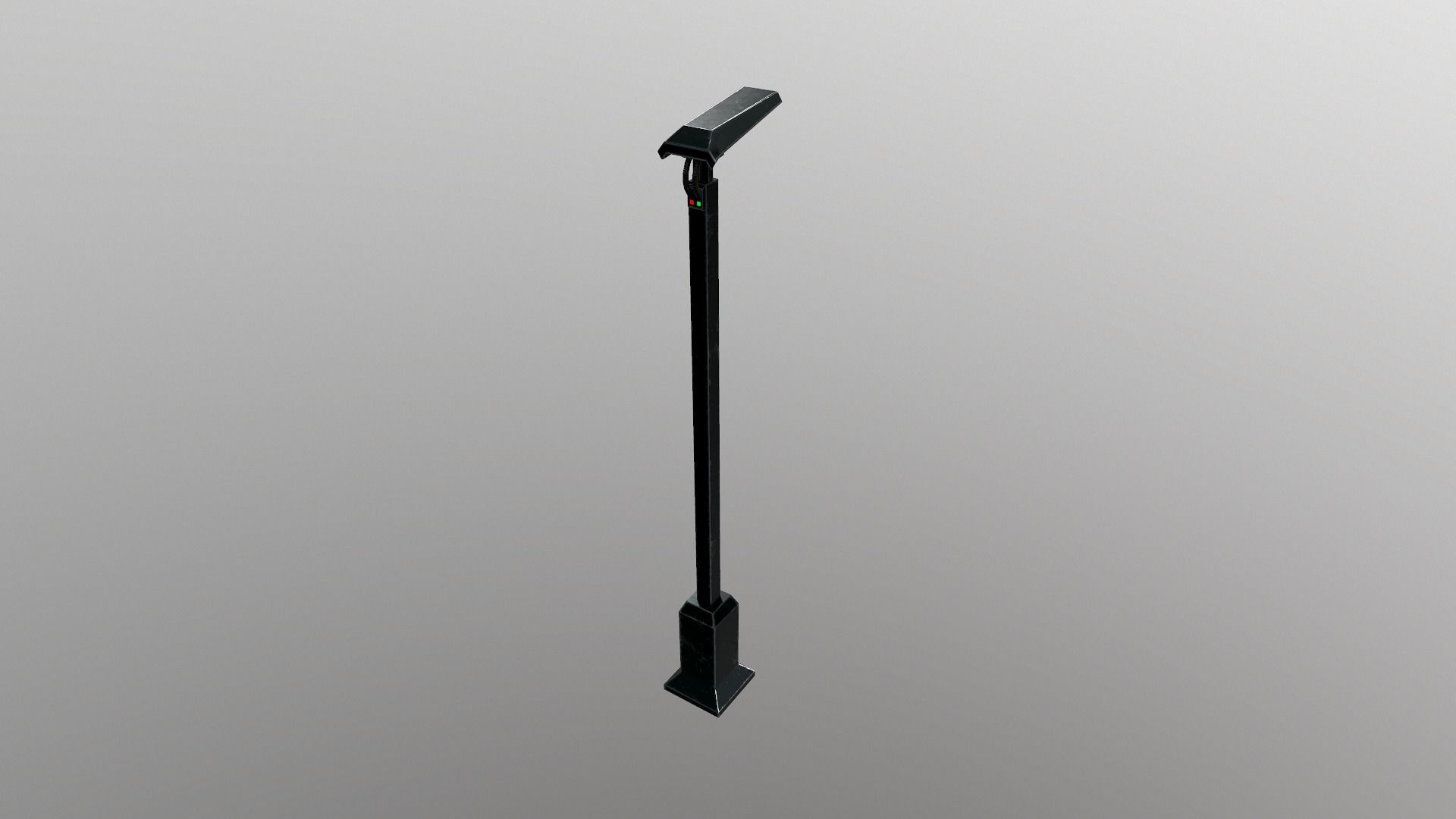 Sci-Fi Street Lamp Low-poly 3D model_2