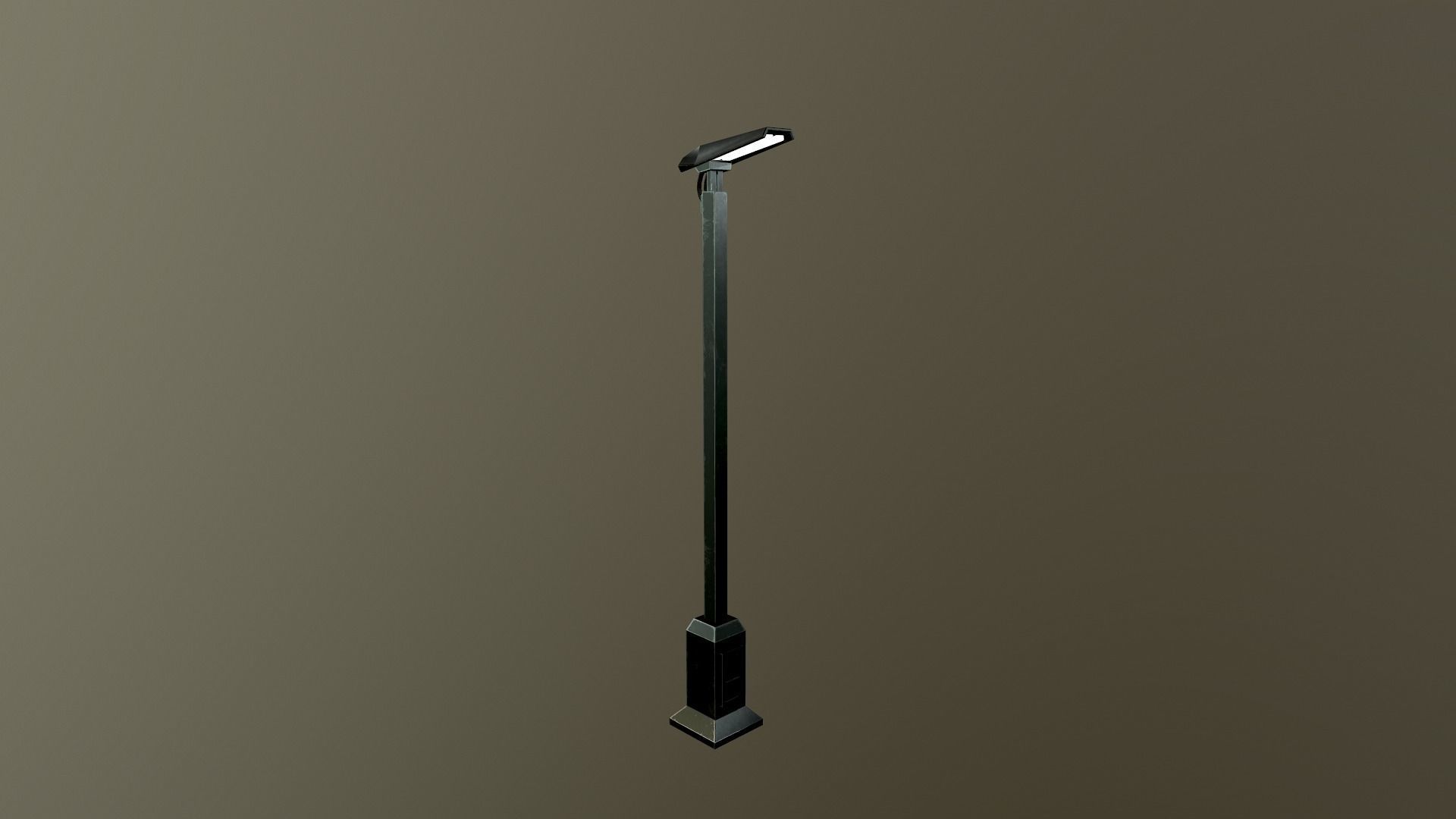 Sci-Fi Street Lamp Low-poly 3D model_24