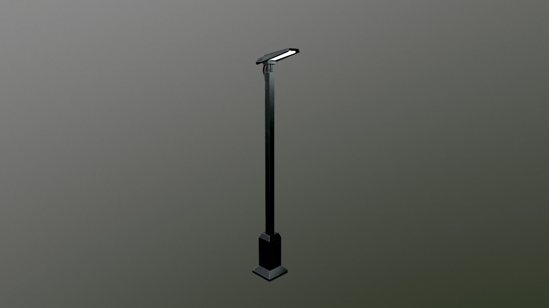 Sci-Fi Street Lamp Low-poly 3D model_25