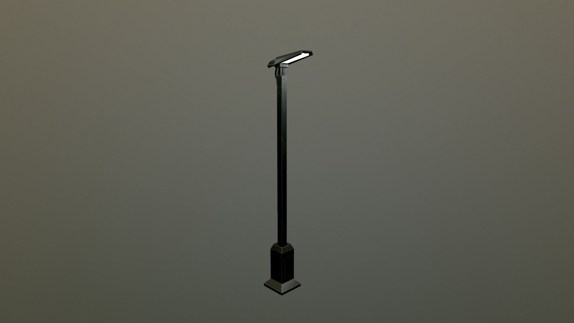 Sci-Fi Street Lamp Low-poly 3D model_16