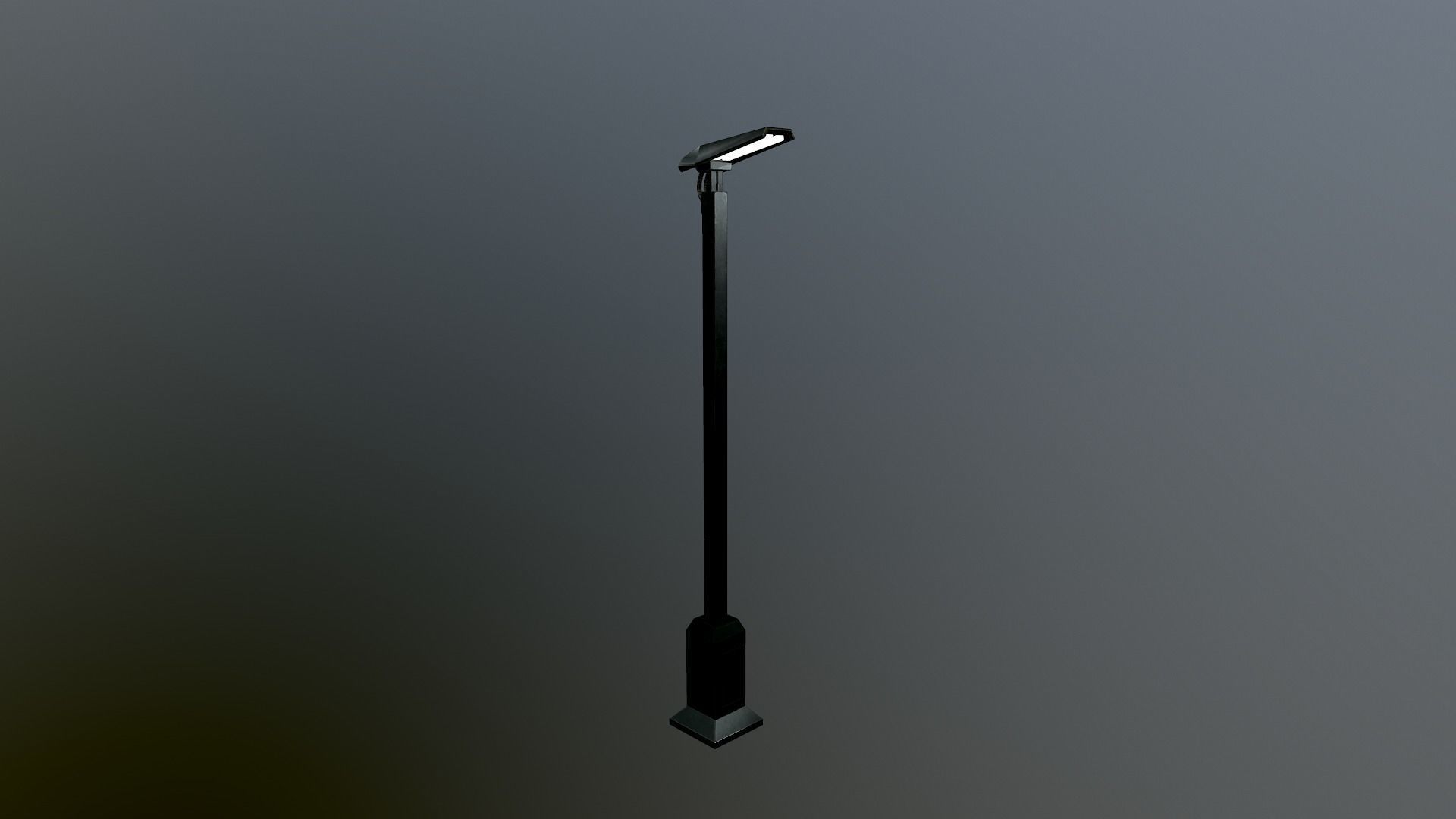 Sci-Fi Street Lamp Low-poly 3D model_18