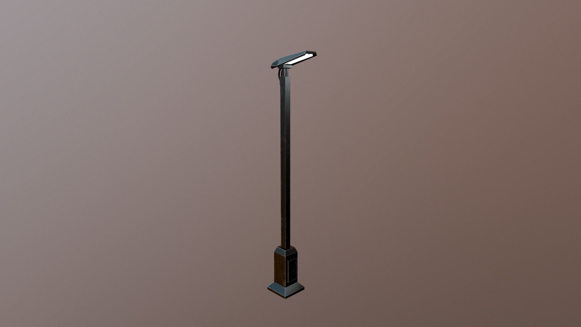 Sci-Fi Street Lamp Low-poly 3D model_10