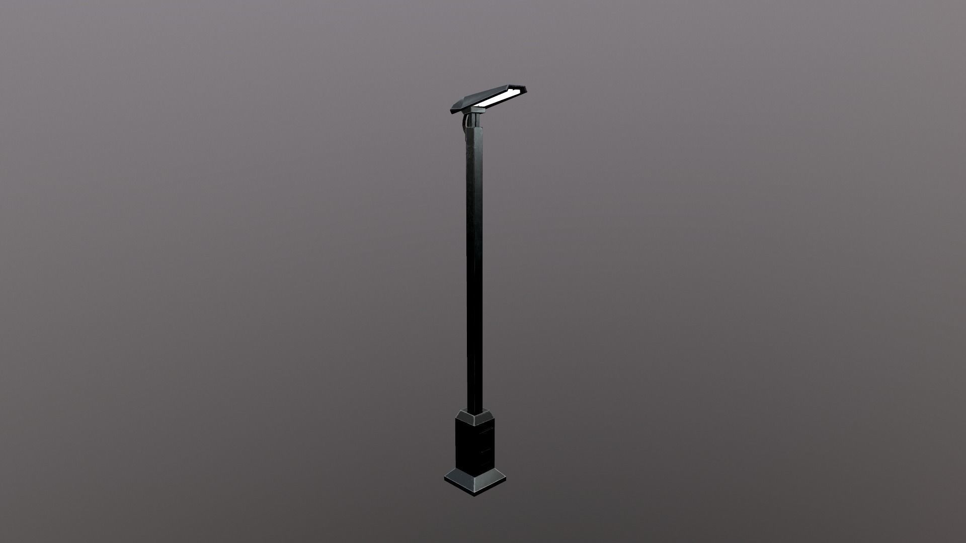 Sci-Fi Street Lamp Low-poly 3D model_20