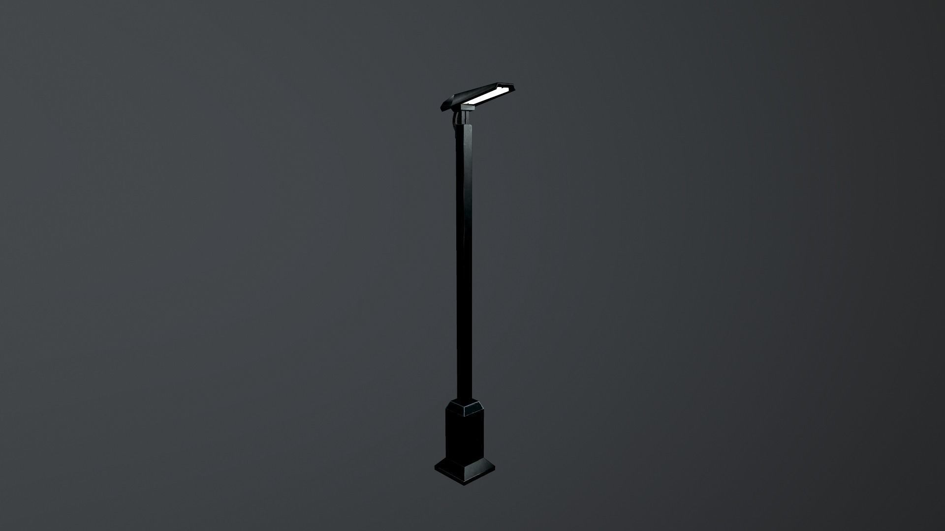 Sci-Fi Street Lamp Low-poly 3D model_27