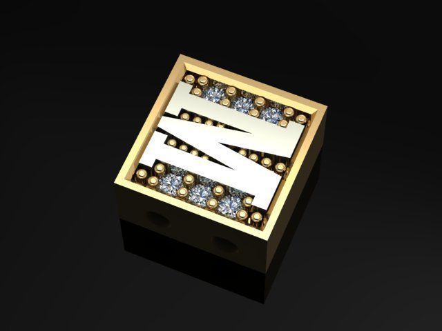 ALPHABET BRACELET  3D print model_1