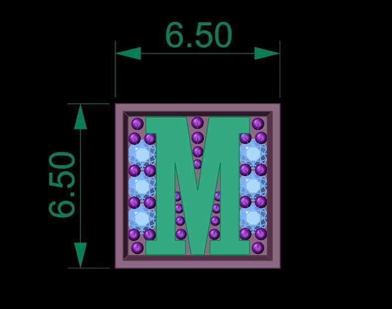 ALPHABET BRACELET  3D print model_4