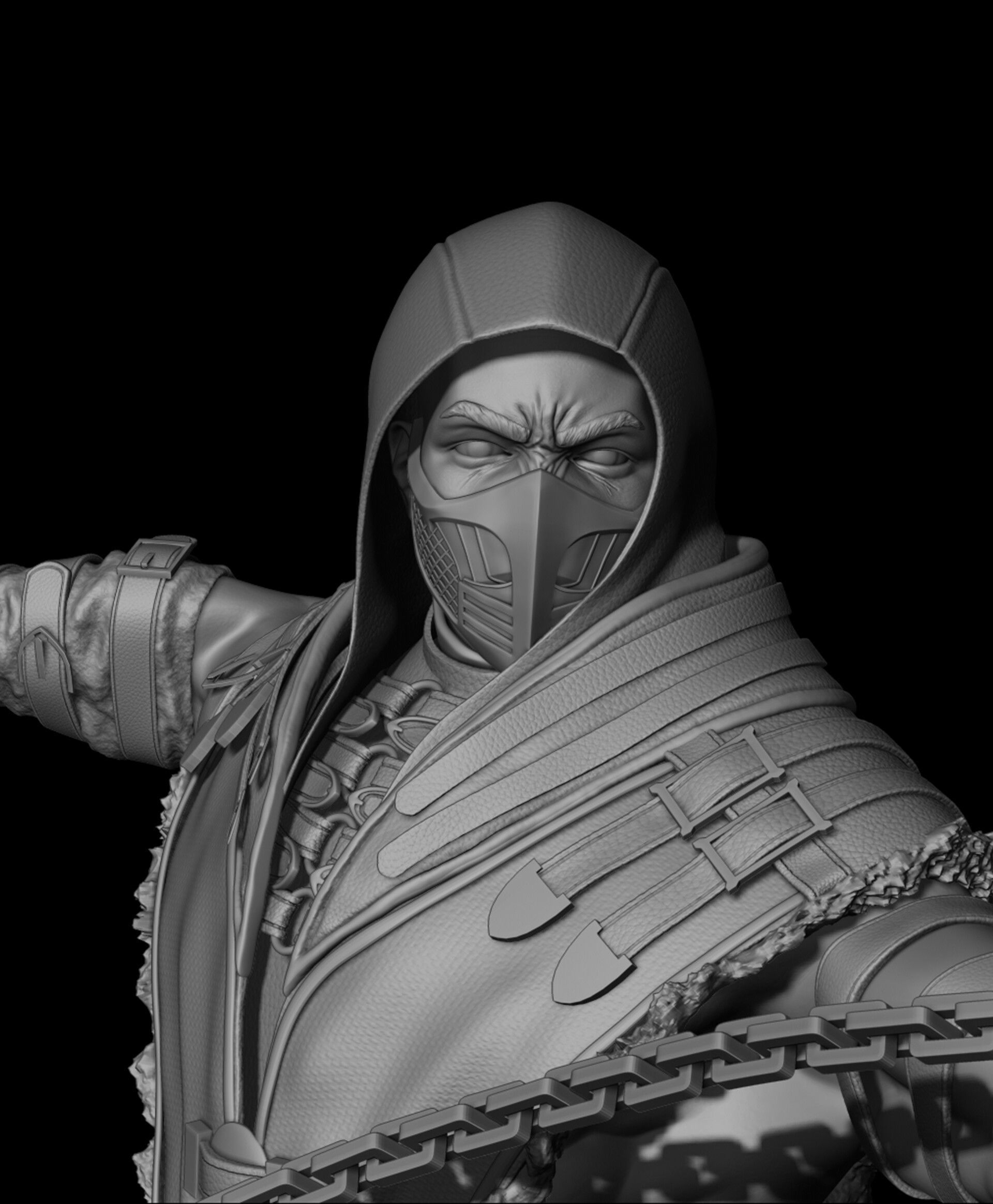 Mortal Kombat Scorpion 3D print model_3