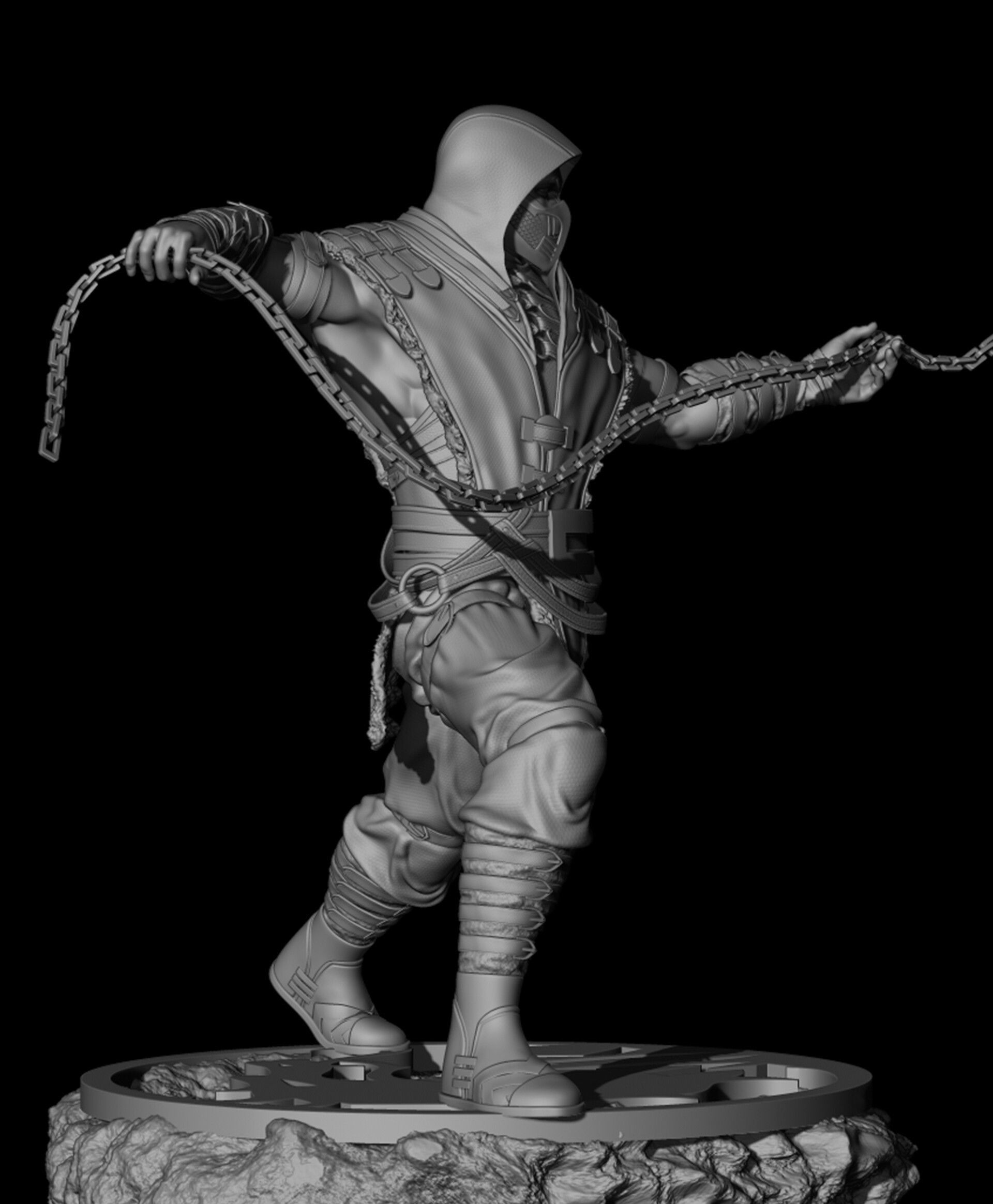 Mortal Kombat Scorpion 3D print model_2