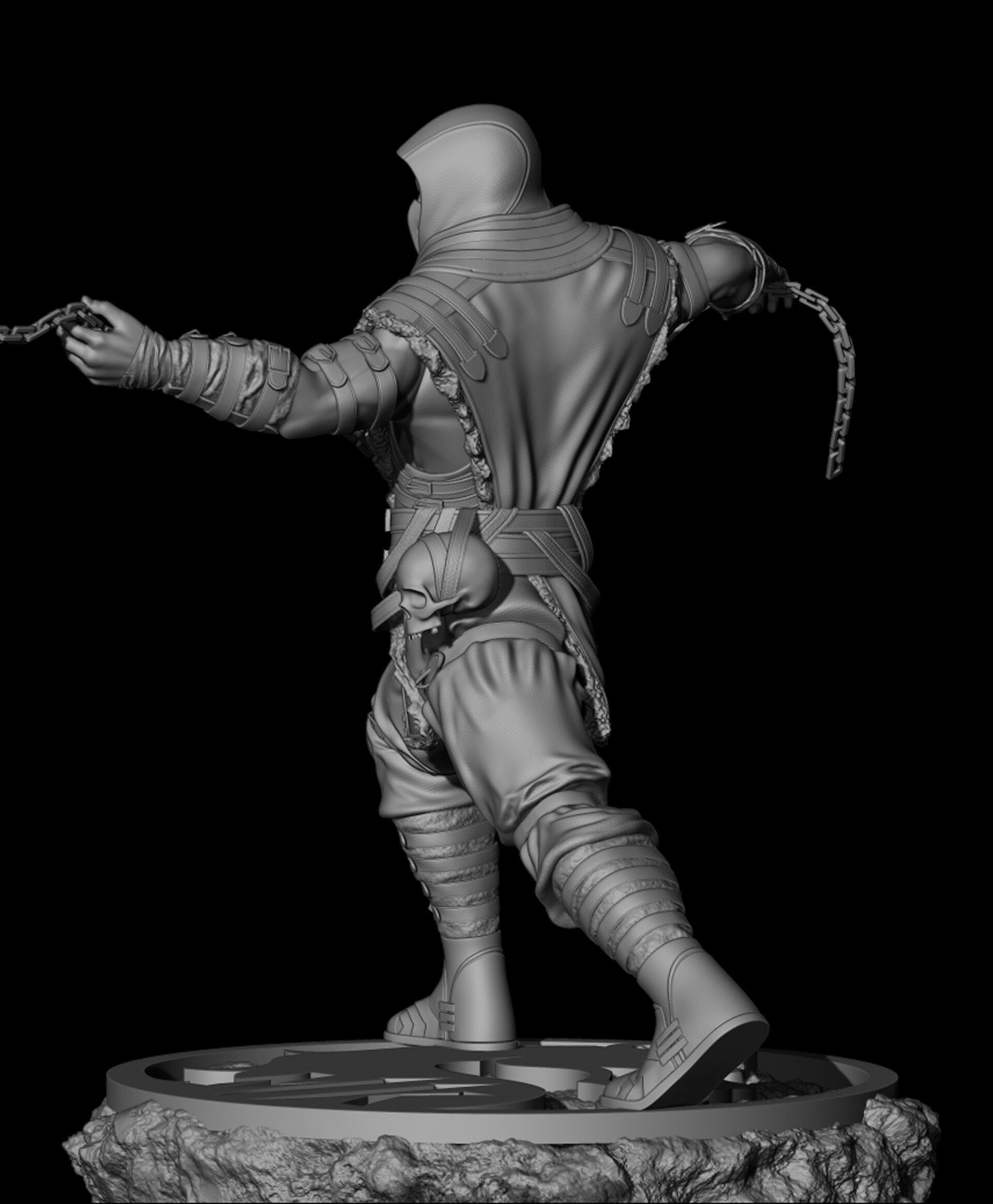 Mortal Kombat Scorpion 3D print model_1