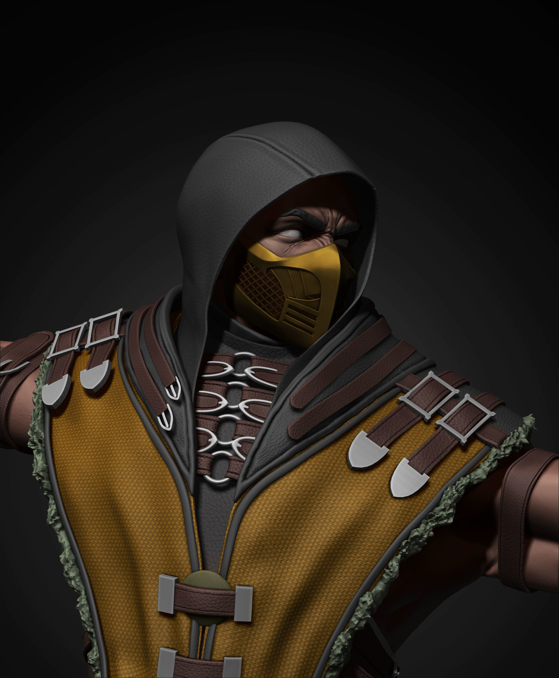 Mortal Kombat Scorpion 3D print model_8