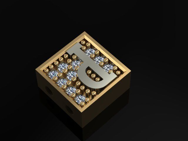 ALPHABET BRACELET  3D print model_2