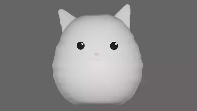 Cute Kitty Plushie - Mesh Base