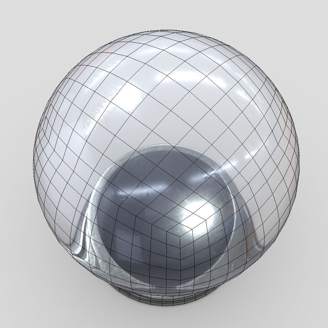 Glass Ball 3 Low-poly 3D model_8