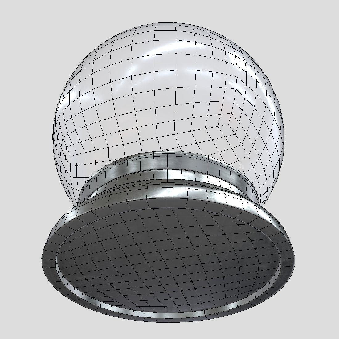 Glass Ball 3 Low-poly 3D model_10