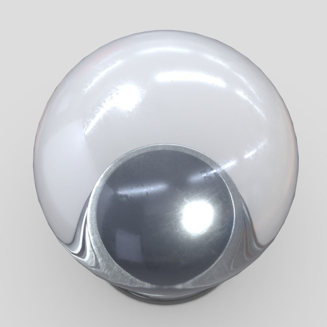 Glass Ball 3 Low-poly 3D model_7