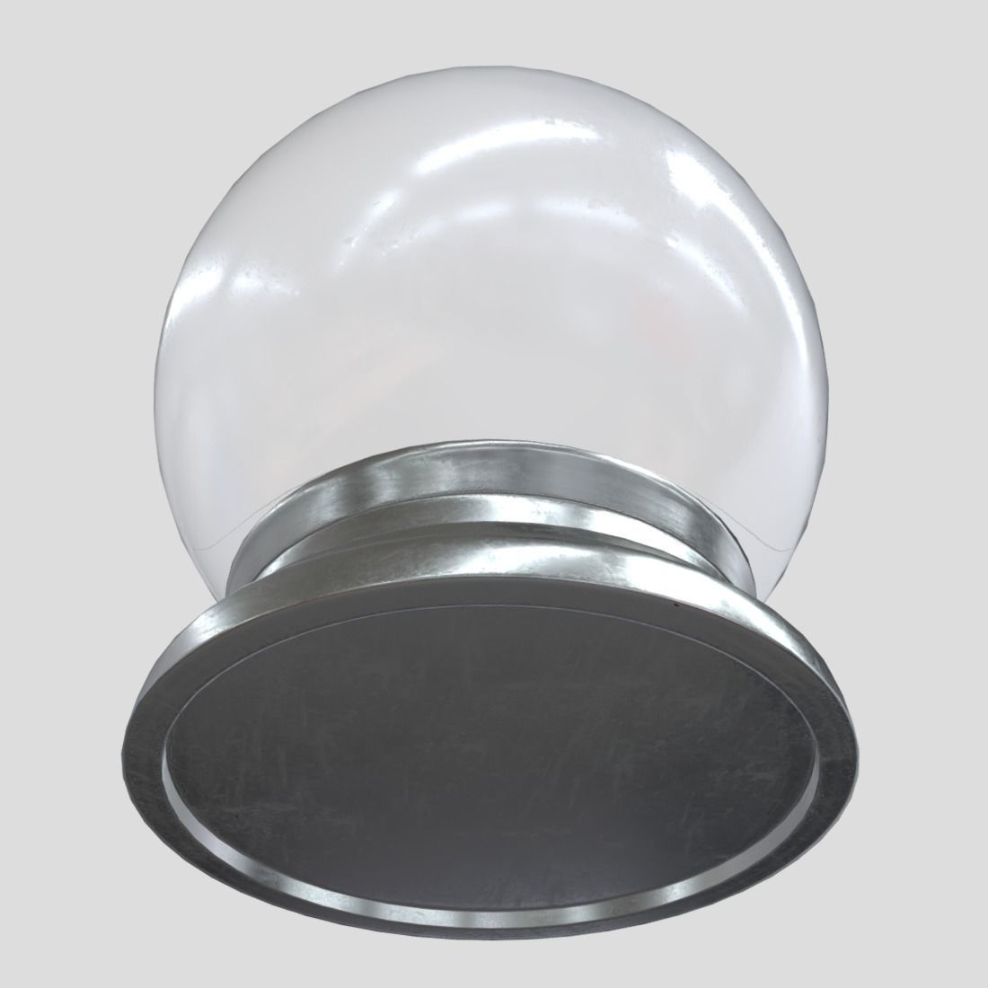 Glass Ball 3 Low-poly 3D model_9
