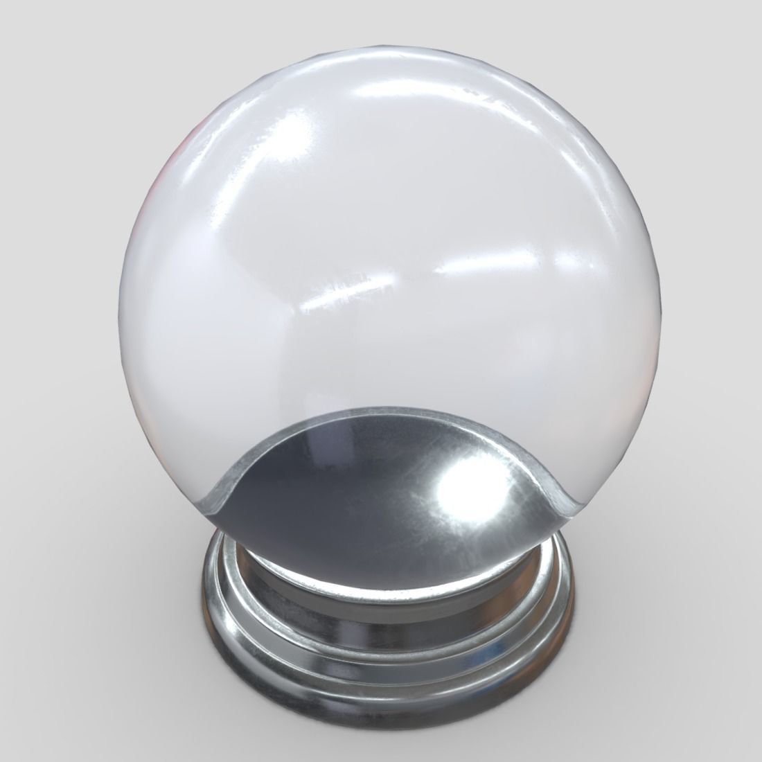 Glass Ball 3 Low-poly 3D model_5