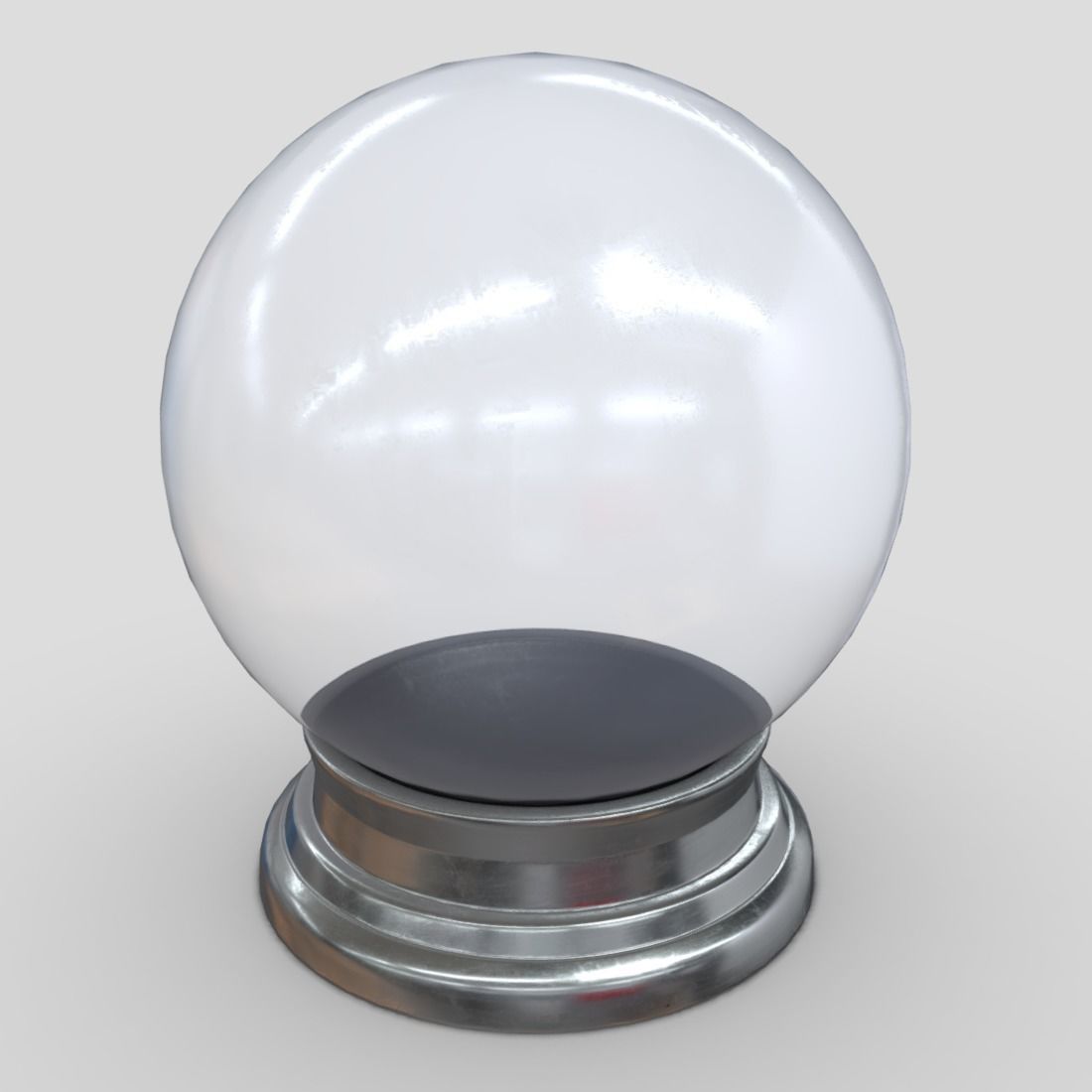Glass Ball 3 Low-poly 3D model_11