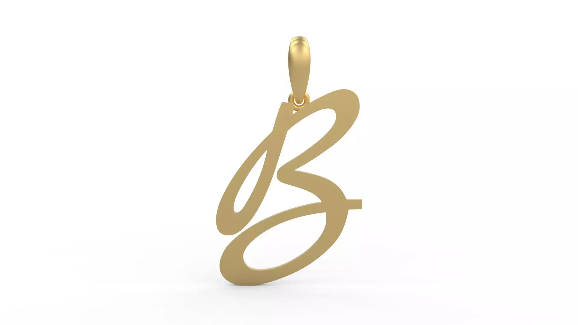 Initial Letters Pendant Marck B 3D print model_0