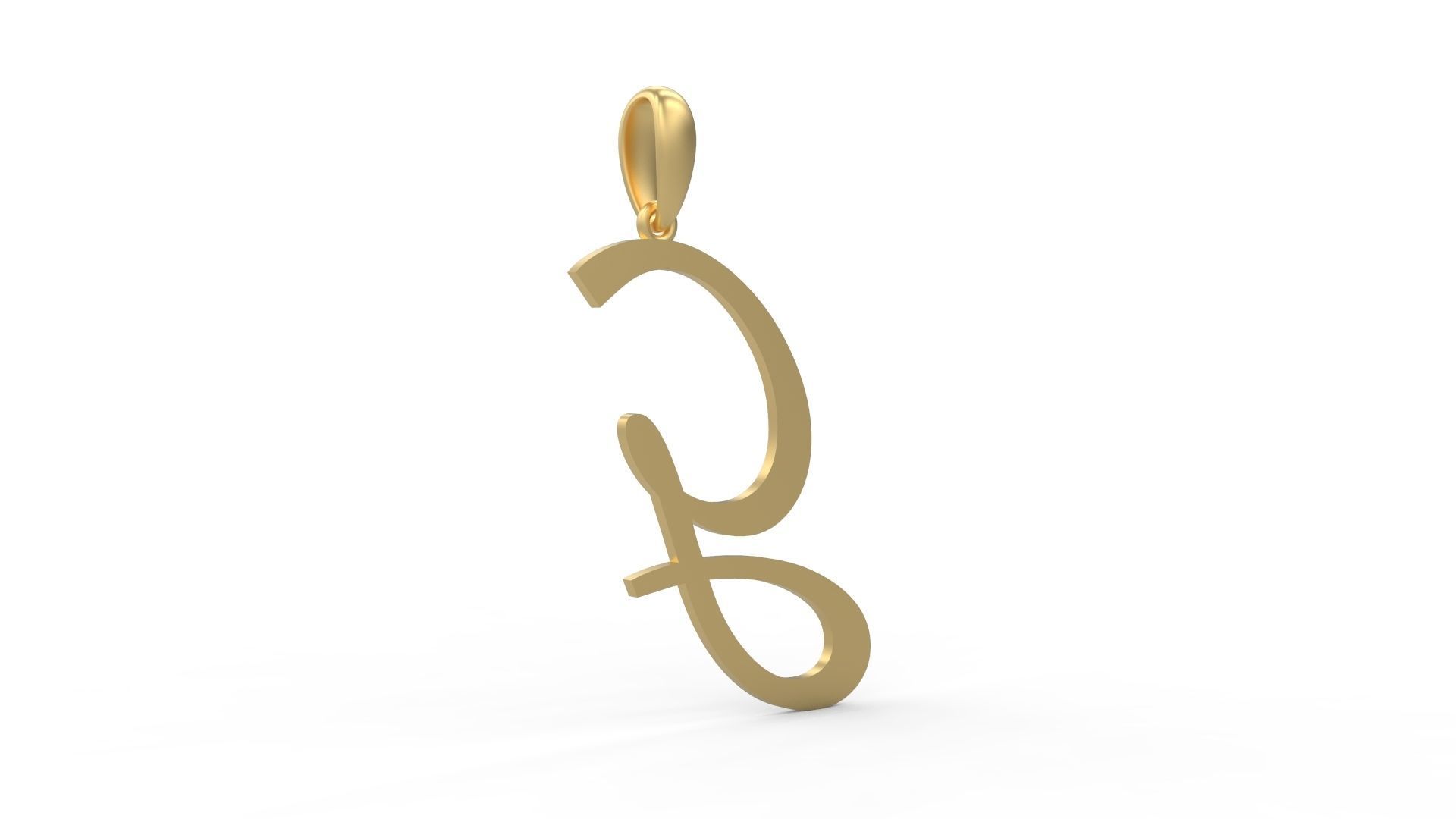 Initial Letters Pendant Marck G 3D print model_3