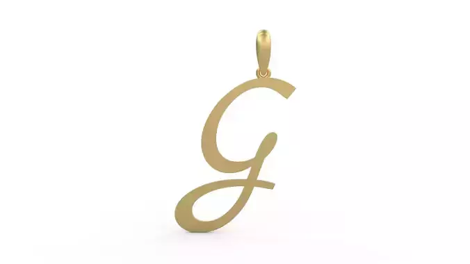 Initial Letters Pendant Marck G 3D print model