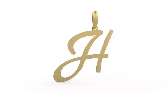 Initial Letters Pendant Marck H 3D print model