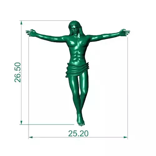 Jesus Pendant 3D print model
