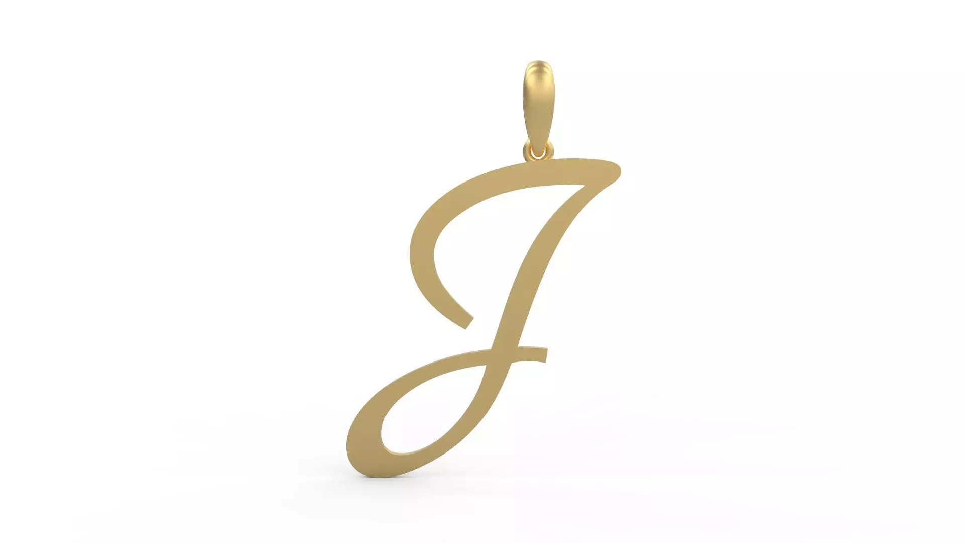 Initial Letters Pendant Marck J 3D print model_0