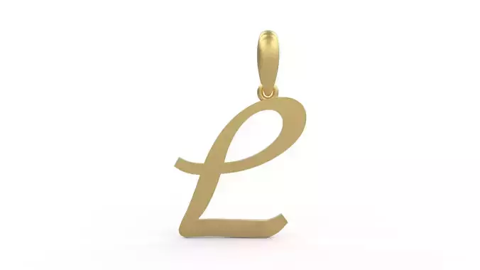 Initial Letters Pendant Marck L 3D print model