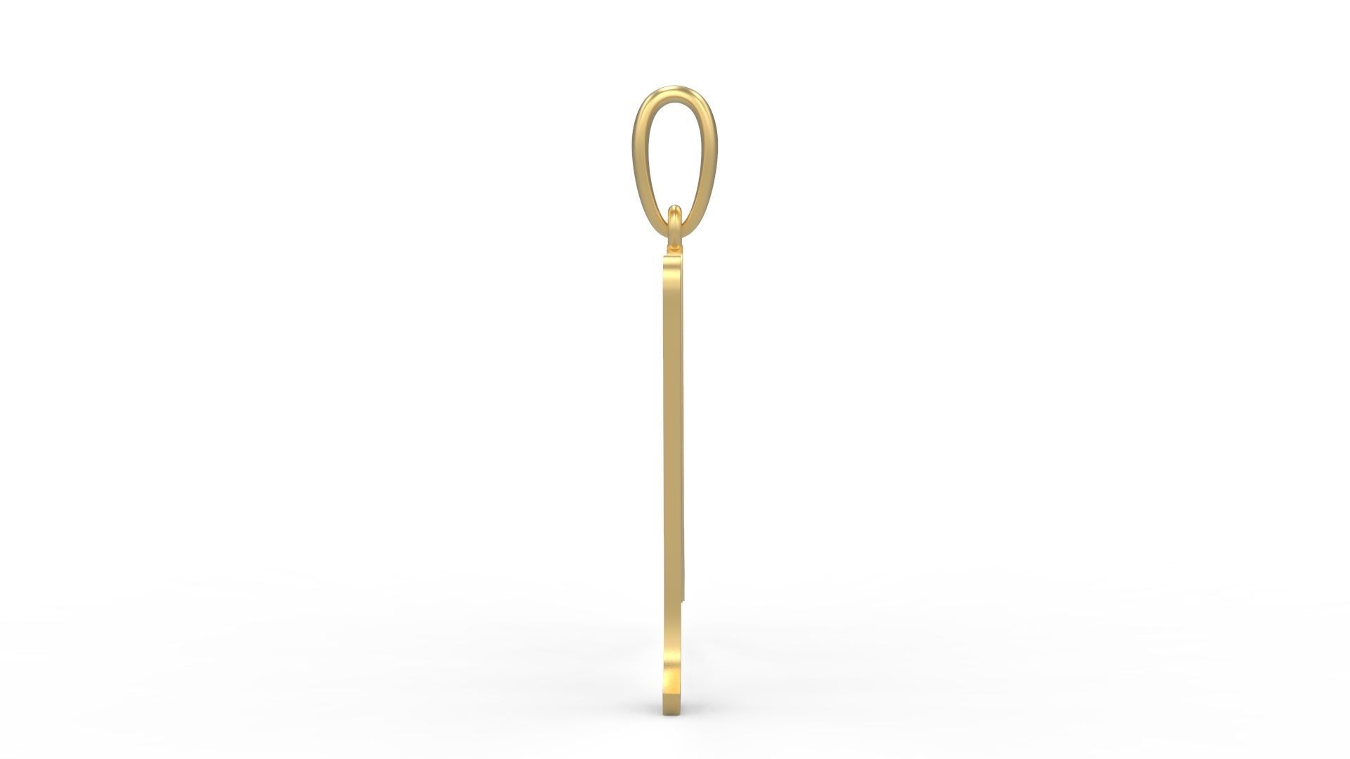 Initial Letters Pendant Marck M 3D print model_2