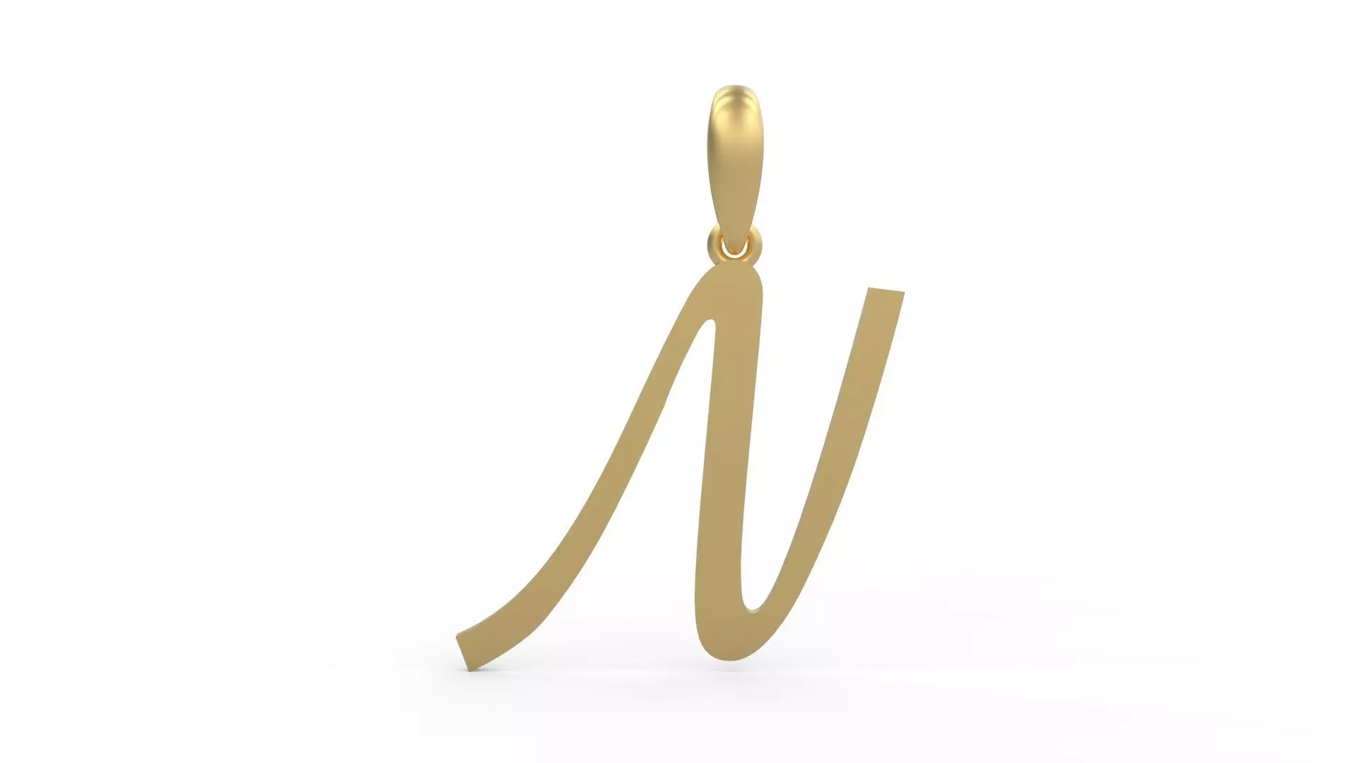 Initial Letters Pendant Marck N 3D print model_0