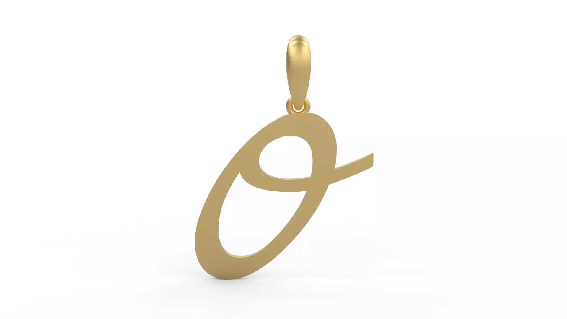 Initial Letters Pendant Marck O 3D print model_0