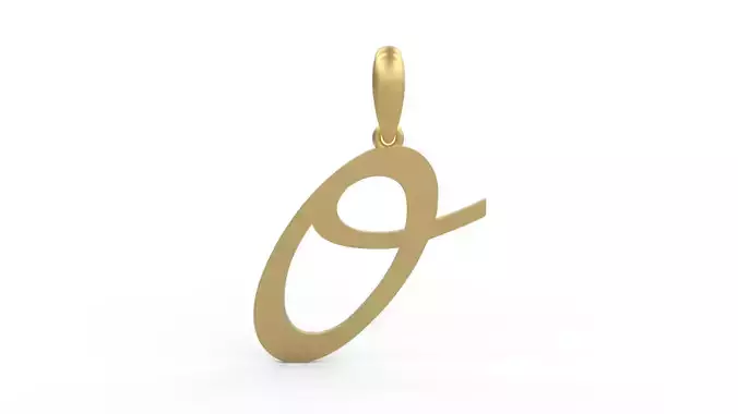 Initial Letters Pendant Marck O 3D print model