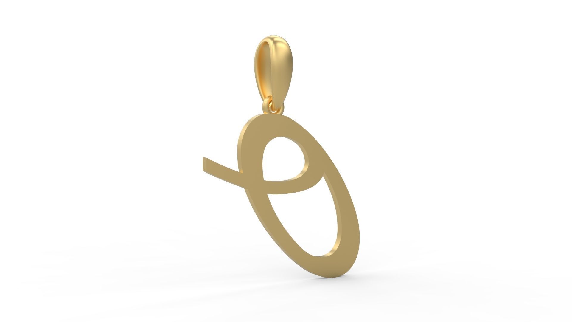 Initial Letters Pendant Marck O 3D print model_3