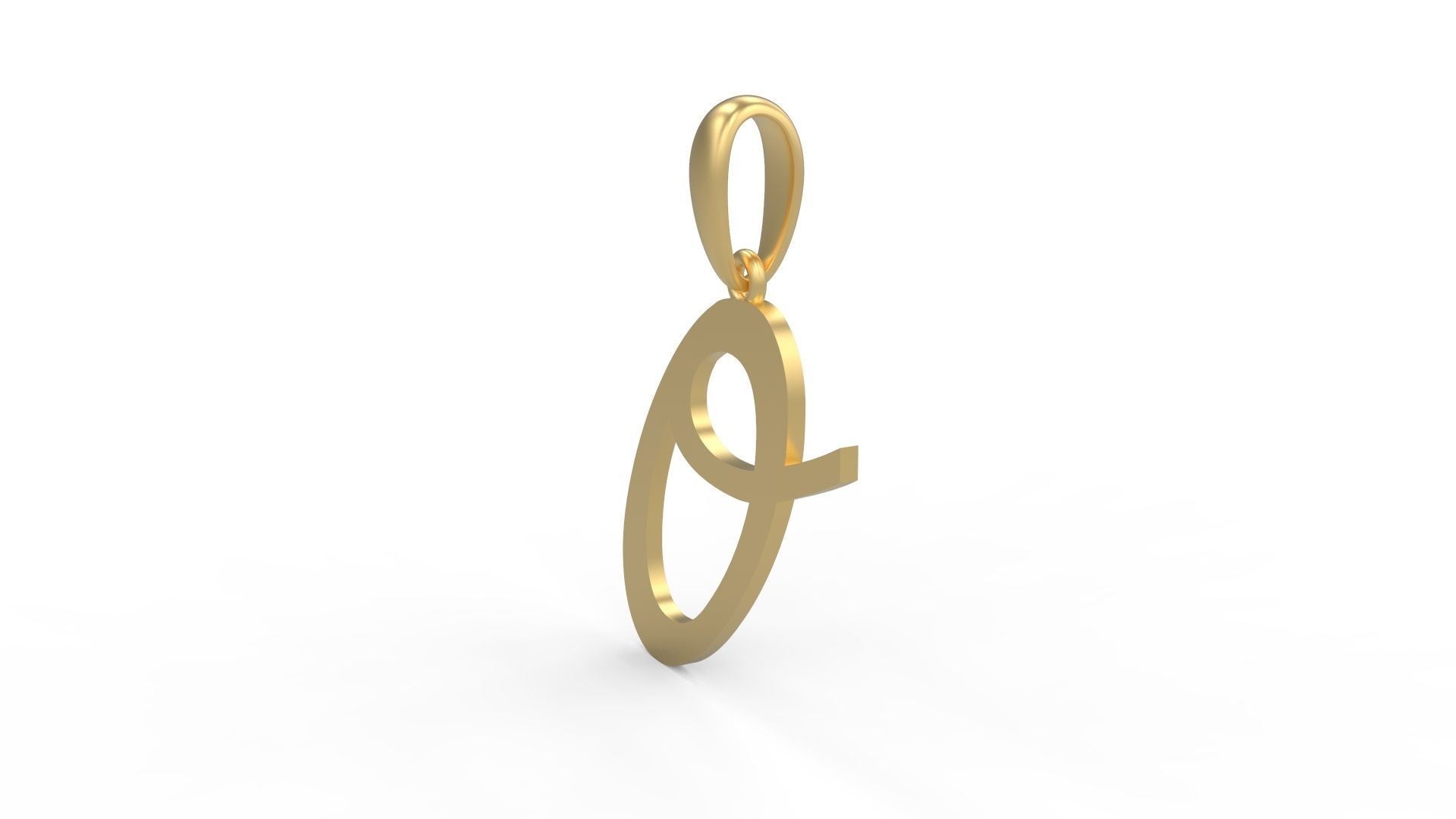 Initial Letters Pendant Marck O 3D print model_1