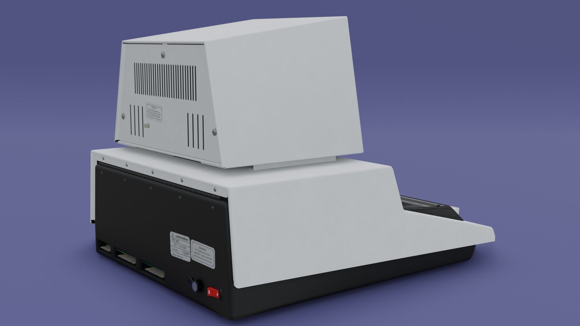 Commodore PET 3D model_2