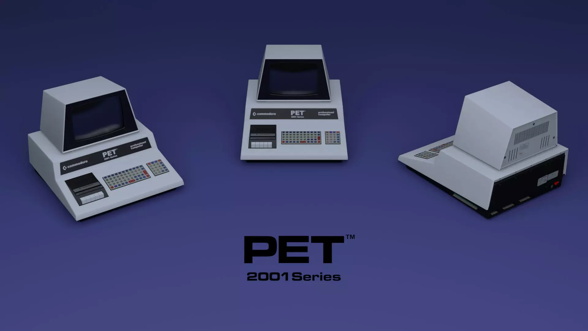 Commodore PET 3D model_0
