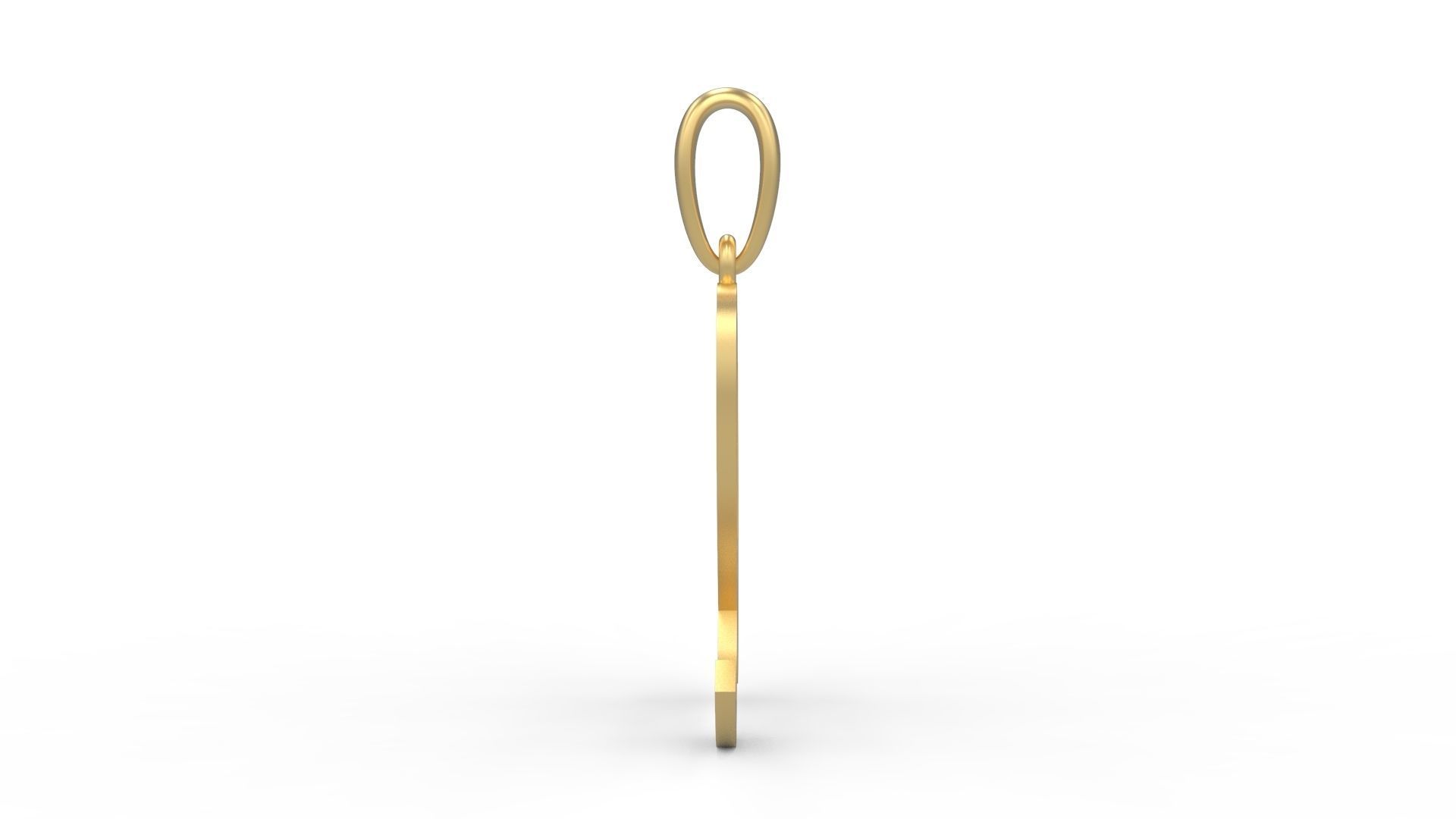 Initial Letters Pendant Marck Q 3D print model_2