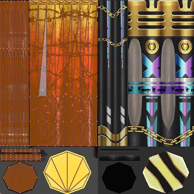 Weapon Rifle Game Baseball bat 18x 3D model_21