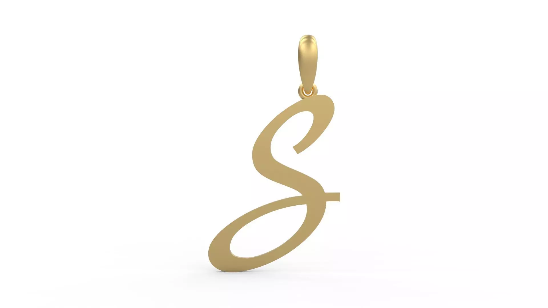 Initial Letters Pendant Marck S 3D print model_0