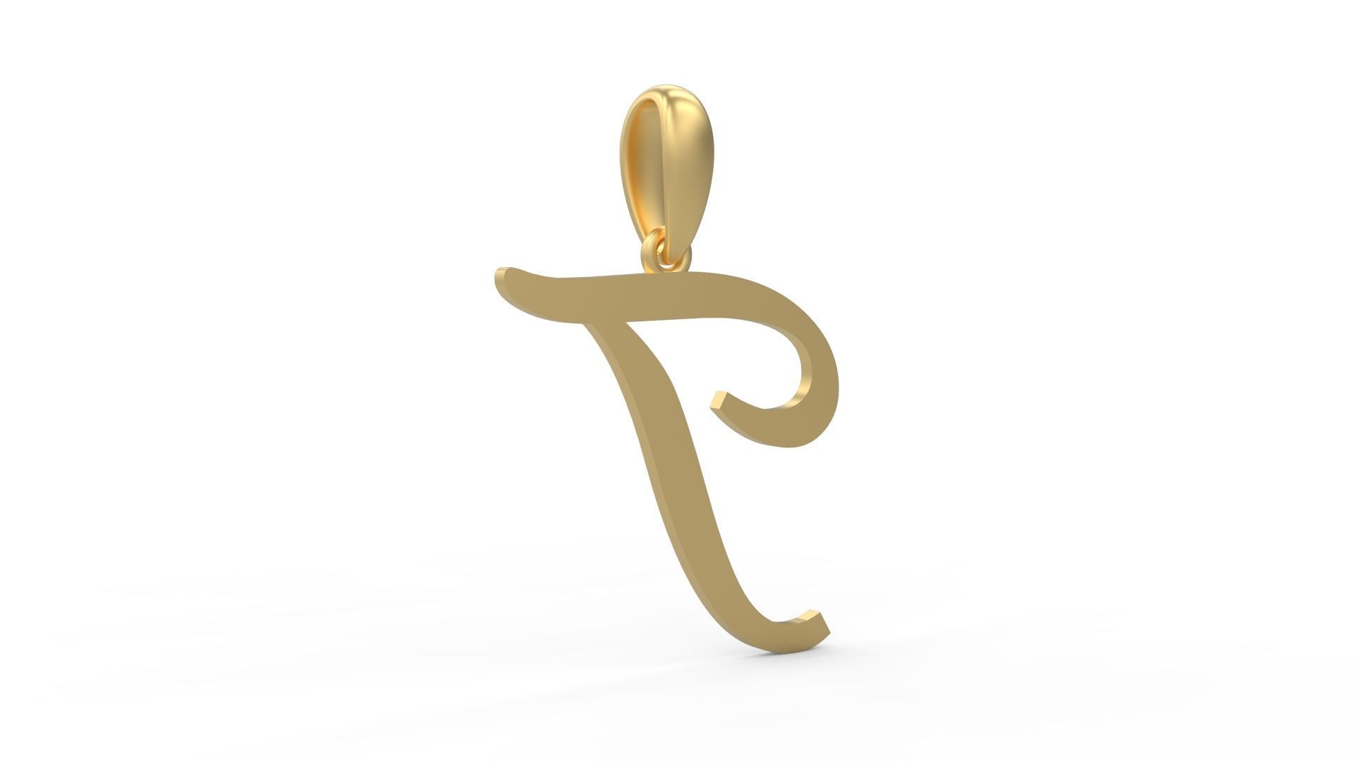 Initial Letters Pendant Marck T 3D print model_3