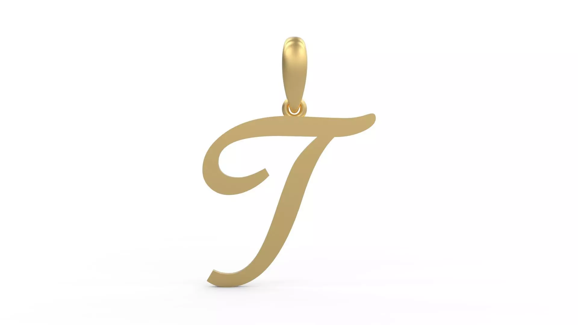 Initial Letters Pendant Marck T 3D print model_0