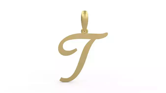Initial Letters Pendant Marck T 3D print model