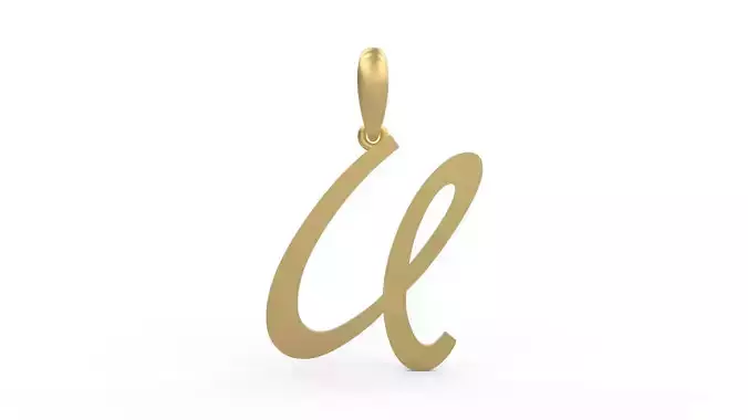 Initial Letters Pendant Marck U