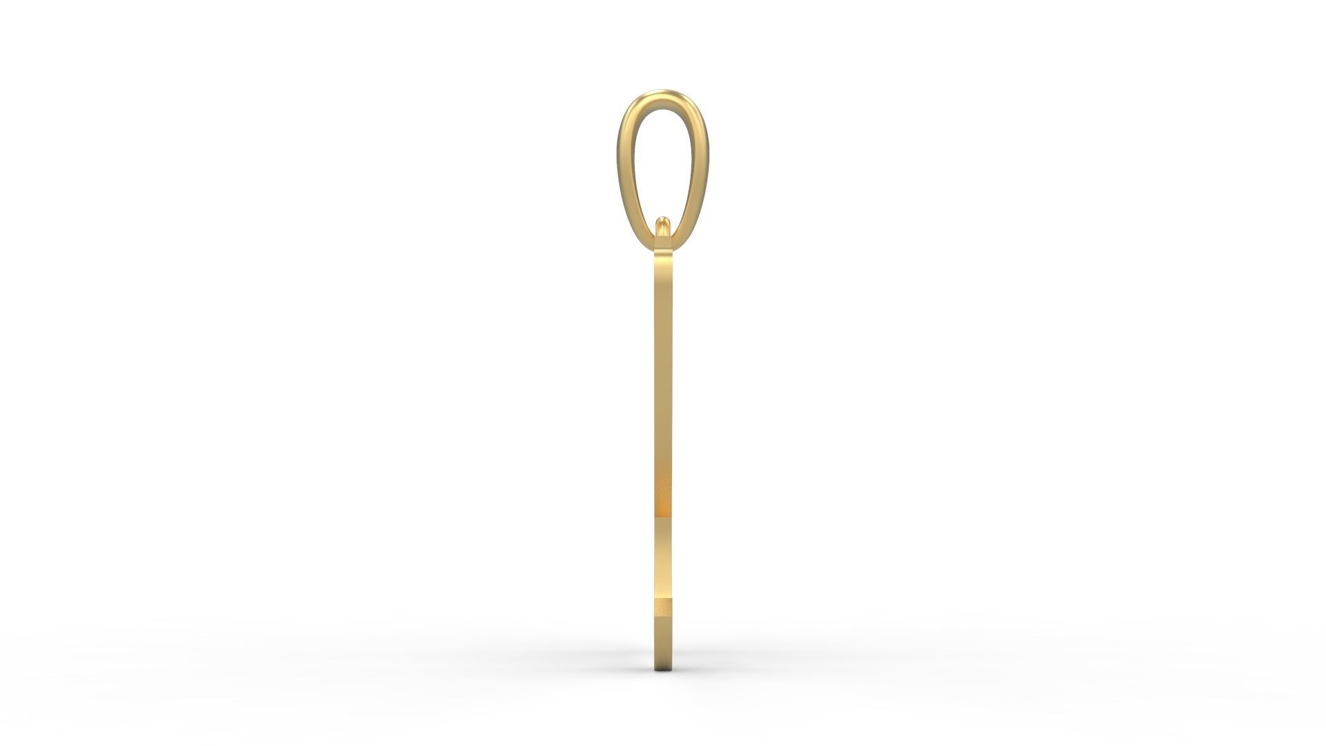 Initial Letters Pendant Marck U 3D print model_2